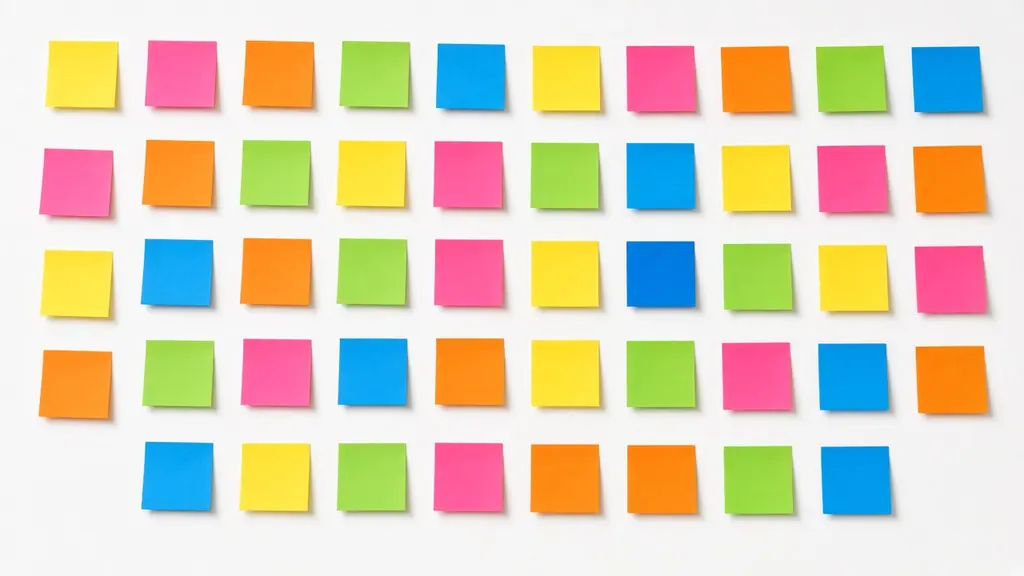Notes adhésives de toutes les couleurs sur un mur blanc : questions fréquentes sur le chalazion